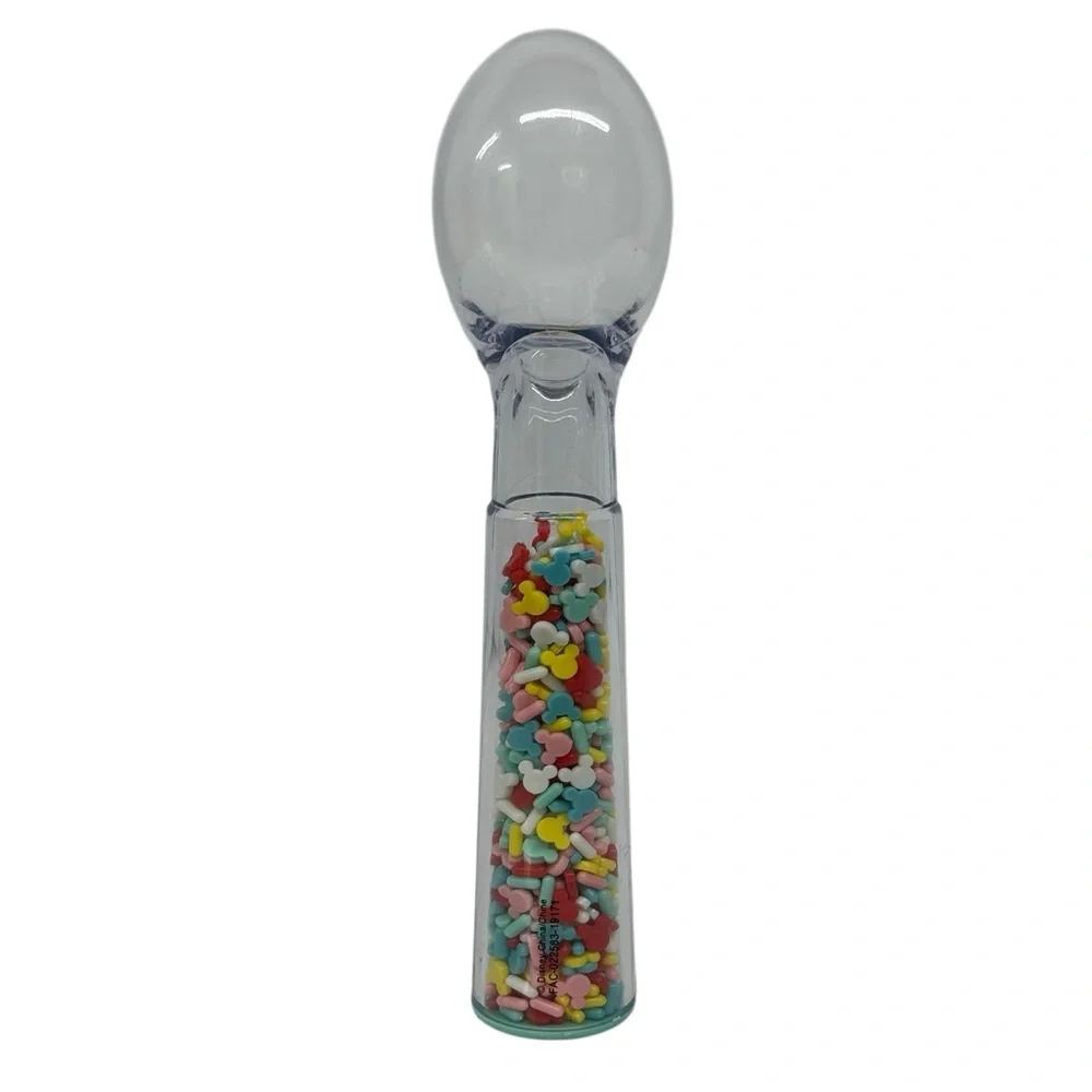 Disney Parks Acrylic Confetti Ice Cream Scoop Mickey Mouse Pastel Colors 7.25